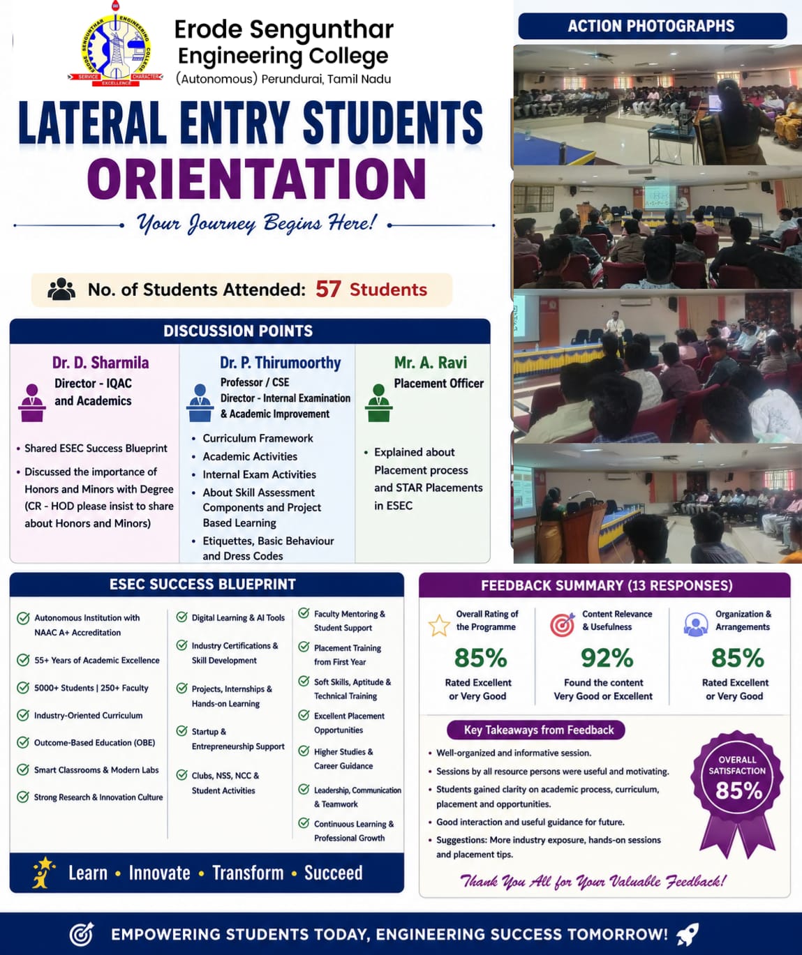 Lateral Entry Students Orientation Programme